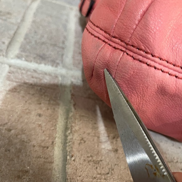 Fossil Pink Hobo Bag with Curved Top Design - Picture 10 of 16